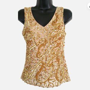 LAPIS Sequined Tank Top 0363E1M